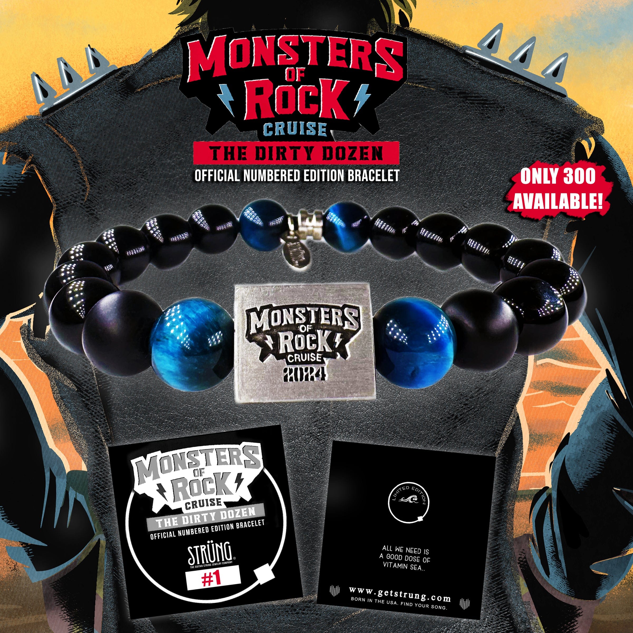 OFFICIAL MONSTERS OF ROCK CRUISE BRACELET 2024 - BEADED BRACELET - Image 5